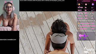 Cute Gamer Girl Gets Super Horny Playing Hentai Game - Live Masturbation Session