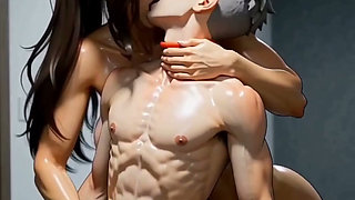 Milf stepmother helping and milking stepson