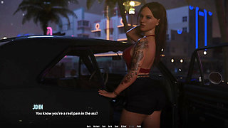 Horny Stepsister Loves Ride on Me Inside the Car