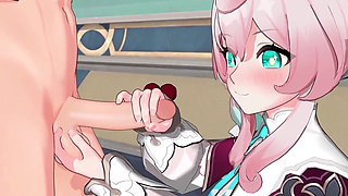 Honkai Star Rail - Hyacine X Caelus Passionate Sex - 3D Hentai Animation