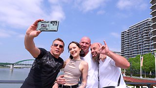 Ally Horny Takes Airtight Anal Gangbang