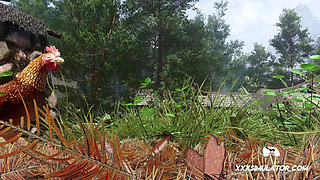 3D Cock Plows Tight Pussy & Fills Her With Warm Creampie