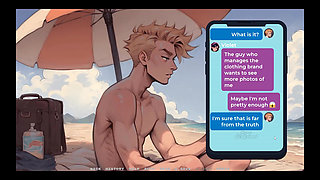 My New Girlfriend Taboo Hentai Game Ep.26 Naughty Step Sisters Going Topless at the Beach!