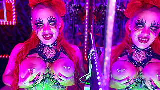 Busty Vampire Drains Your Cock with JOI