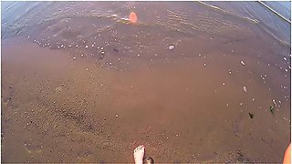 Teen Exploring Latvian Nudist Beach