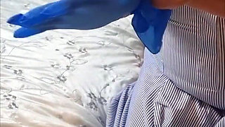 Naughty Nurse Julie Cunningham - Bra Reveal & Teasing Huge Tits