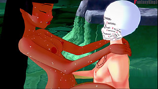 Chel get hard fucked in the hotsprings - El Dorado