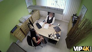 Vip4k. unemployed dark haired babe has no choice