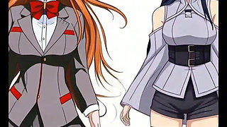 Anime girls dancing