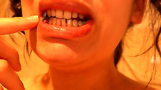 Giantess Stepsister Is Very Hungry so She Eats Tiny Stepbrother Then Takes a Shower