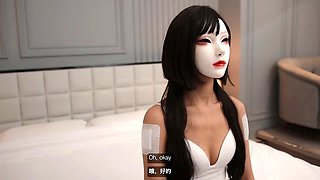 Masked girl, this is not ai, ai doll