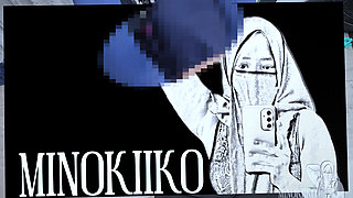 Asian Hijab Girl Stuck at Fitness Tools and Got Cum in Face by Her Trainer - Minokiiko