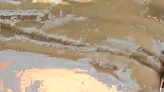 Pierced Tits Exposed and Hairy Pussy Fingered Deep