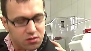 Blonde Babes Double Penetration in Bathroom Orgy