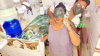 Wife’s Friend Hardcore Sex in Kitchen Non-stop Nude Passion Hindi Video
