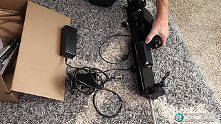 Vanessa Videl 56-year-old MILF Tames Fuck Machine & Delivery Man