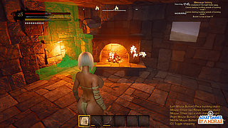 Ep7: Building the Stone House Kitchen, Bed & Bath in Wicked Island (gameplay)