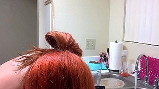 Great Big Boobs On Masturbating Redhead