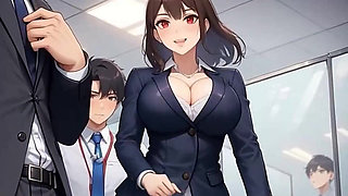 Waifu Secretary POV - Close-Up Nylon Teasing & Sneaky Cunnilingus Play (1m Teaser)