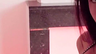 Latina Sensual Pink Lingerie Fingerplay Ends in Huge Squirt