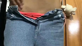 She came home, she's really turned on by my erect nipples, she's caressing me!