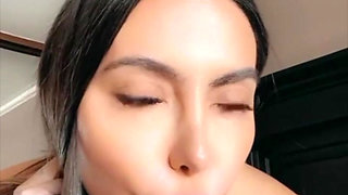 Lela Star rides a BBC in reverse cowgirl position