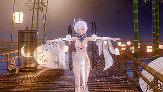 [mmd] Haku Ronin Pipa Ancient Elegant and Erotic Cheongsam Strip House Dance