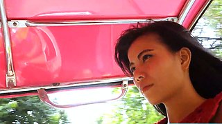 Petite Thai MILF picked up for horny sex