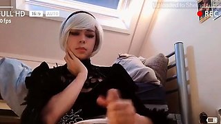 Hot Femboy Ticktimespirit Masturbating Big Cock with