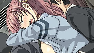 Hentai Schoolgirl Gangbang on Train