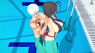 The Teacher Is Waiting for Me at the Pool so I Can Fuck Her - Shinmai Maou Ntr Testament 5