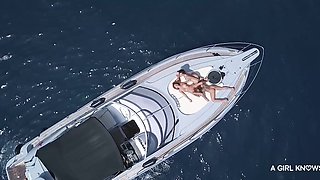 Marilyn Crystal's Hot Lesbian Threesome on a Luxurious Yacht