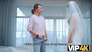Vip4k. guests can't stash emotions when they observe bride fucking in movie