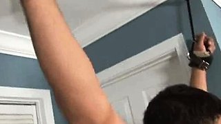 Naughty blonde femdom fetish hottie rams ass with strapon