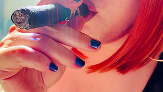 A Smoke Show From Tina Snua - Cigar Smoking Smoker Smoke Drifting OME