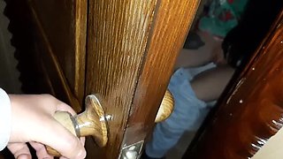 Spying on My Stepsister Moaning and Masturbating in the Toilet