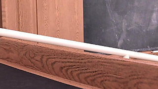 Office Tease: Jade Sucks Dan’s Cock, Gives Footjob & Offers Her Soft Boobs to Rub