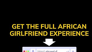 My EBONY GIRLFRIEND flashed on the SAFARI drive