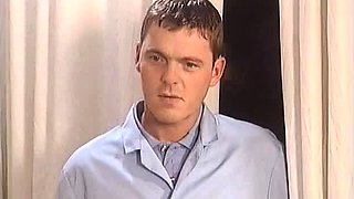 Brunette wife with big boobs gives blowjob