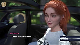 Big ass, visual novel, hot brunette