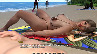 Perfect Housewife #36 Strangers Make Hot Wife Cums Hard on a Beach