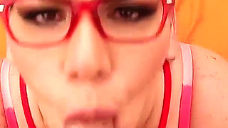 Busty Latina Angelina Castro Is a Horny Nerd. Who Wants Cock!