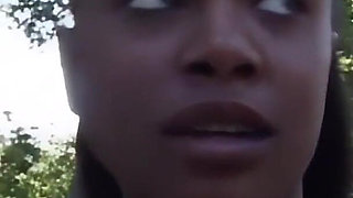 Black Slut Screams on Black Monster Cock