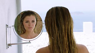 Skinny teen Mary Kalisy gets fucked hard by the pool