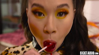 Kimmy Kimm brought guy her wet pumpkin