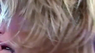 Two cute teens touch each other for the first time