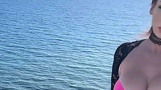 Artemisia Love Outdoor Showing Her Perfect Body and Smoking for You Guys