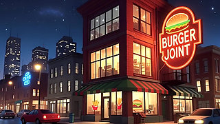 Valentine's Day. Cartoon in Which a Wife Is Fucked in a Public Toilet