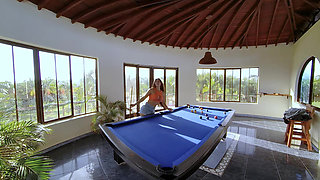 Topless Pool Persuasion