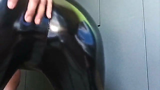 Shiny Pvc Suit Masturbation - Loud Squeaks While I Rub Myself